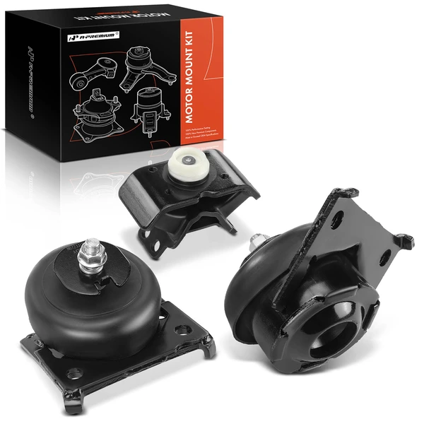 2005-2015 Toyota Tacoma 3-Pc Engine Mount and Transmission Mount Kit Front Left & Front Right A-Premium APEM1137