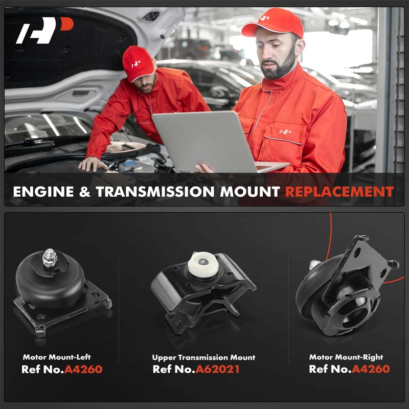 3-Pc Motor Mount + Transmission Mount, Front, A-Premium APEM1137