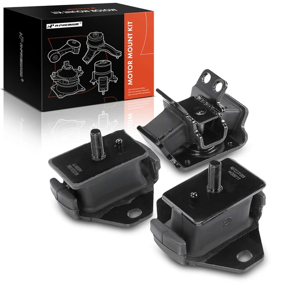 2012-2015 Toyota Tacoma 3-Pc Engine Mount and Transmission Mount Kit Front Left & Front Right A-Premium APEM1185
