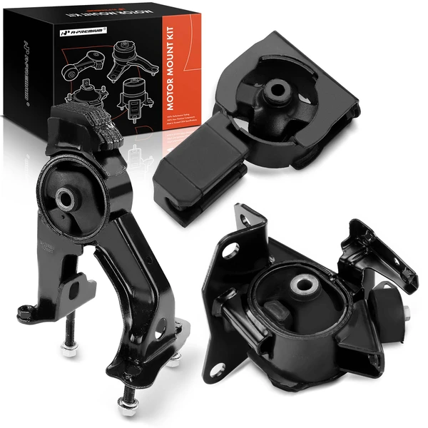 2005-2010 Scion tC 3-Pc Engine Mount and Transmission Mount Kit Front & Rear A-Premium APEM1226