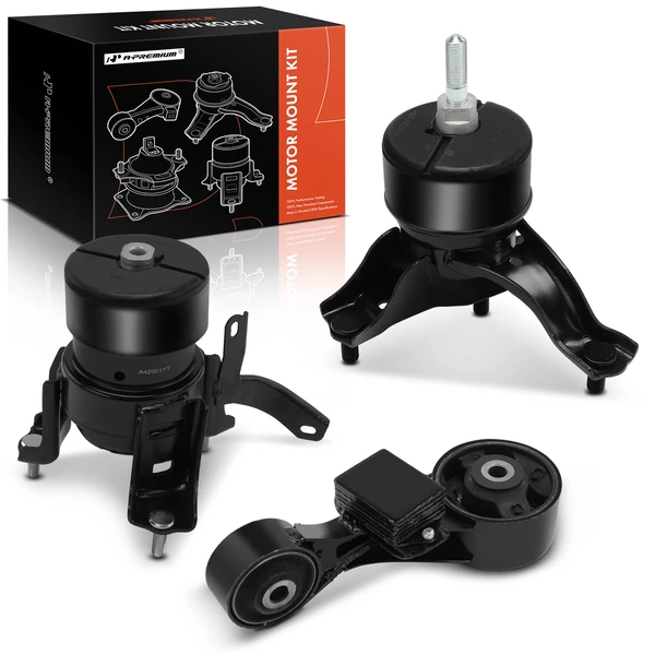 3-Pc Engine Mount and Transmission Mount Kit Front & Right A-Premium APEM1228