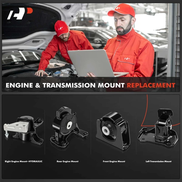 4-Pc Engine Mount + Transmission Mount, A-Premium APEM1449