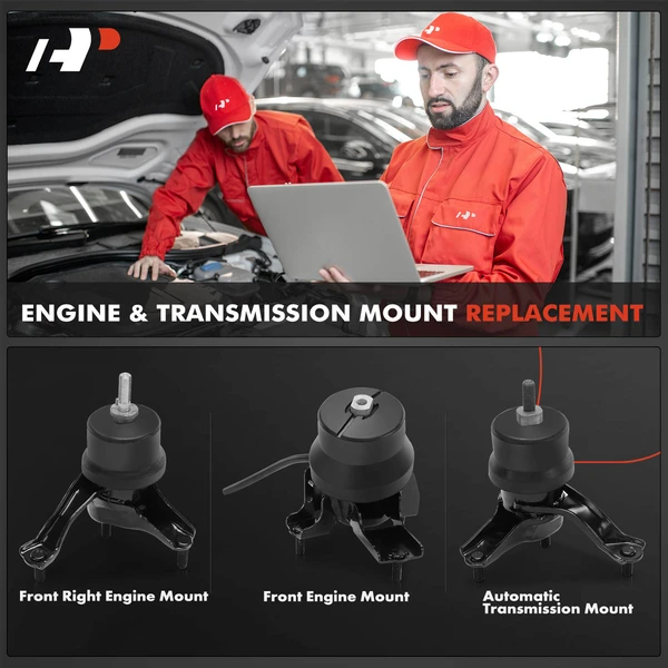 3-Pc Engine Mount and Transmission Mount Kit Front A-Premium APEM1451