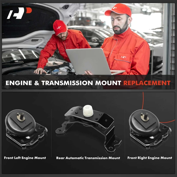 3-Pc Engine Mount + Automatic Transmission Mount, A-Premium APEM1457