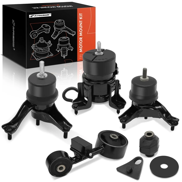 2005-2007 Toyota Highlander 5-Pc Engine Mount and Transmission Mount Kit Front & Rear & Left & Right A-Premium APEM1462