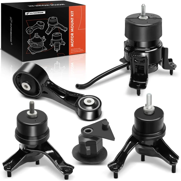 5-Pc Engine Mount and Transmission Mount Kit Front & Rear & Left & Right A-Premium APEM1503