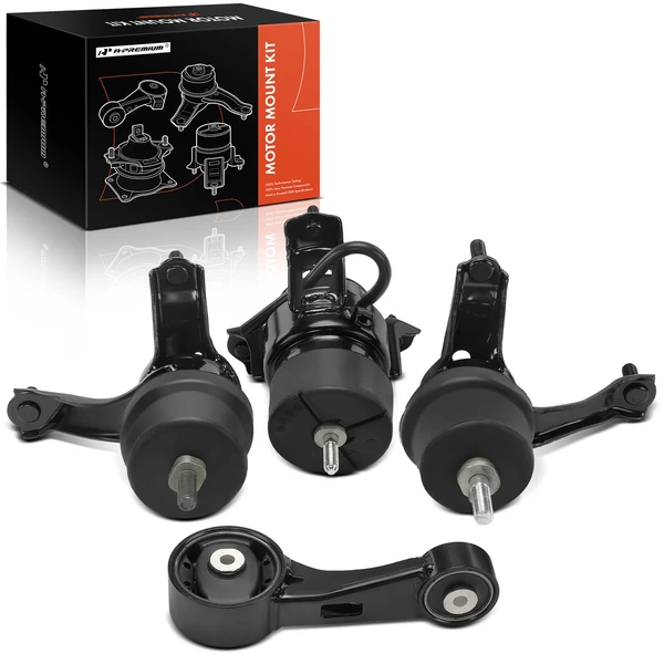 4-Pc Engine Mount and Transmission Mount Kit Left & Right & Front A-Premium APEM1504