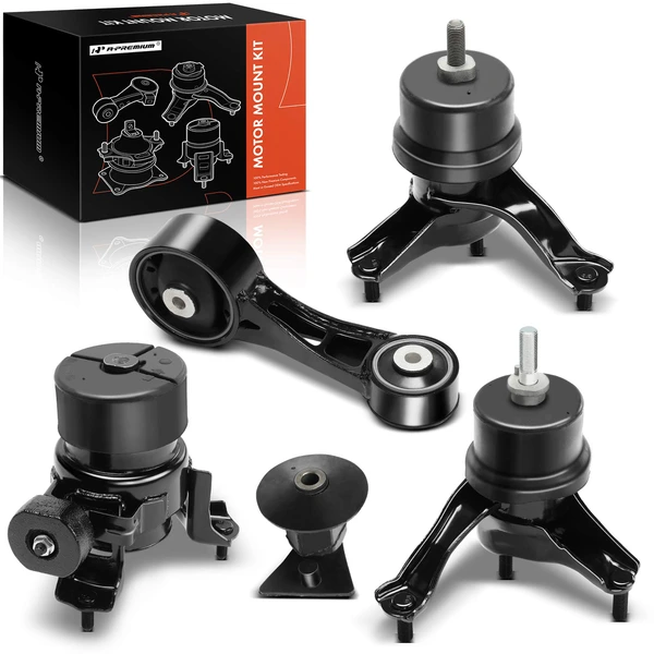 5-Pc Engine Mount and Transmission Mount Kit Front & Rear & Left & Right A-Premium APEM1505