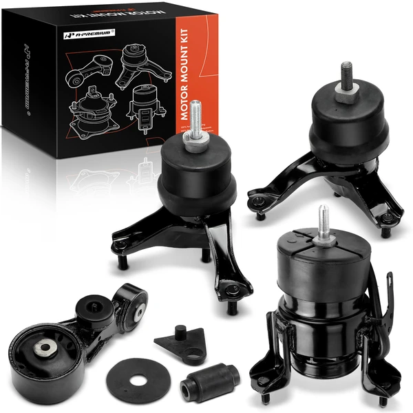 5-Pc Engine Mount and Transmission Mount Kit Front & Rear & Left & Right A-Premium APEM1466
