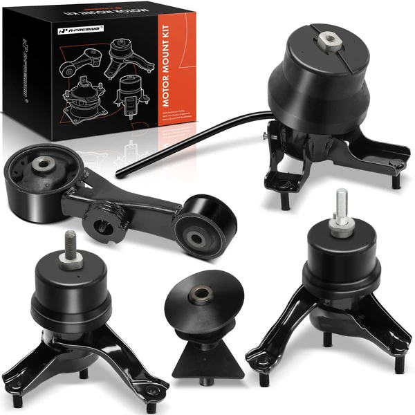 5-Pc Engine Mount and Transmission Mount Kit Front & Rear & Left & Right A-Premium APEM1469