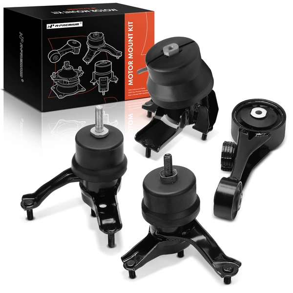 4-Pc Engine Mount and Transmission Mount Kit Front A-Premium APEM1470