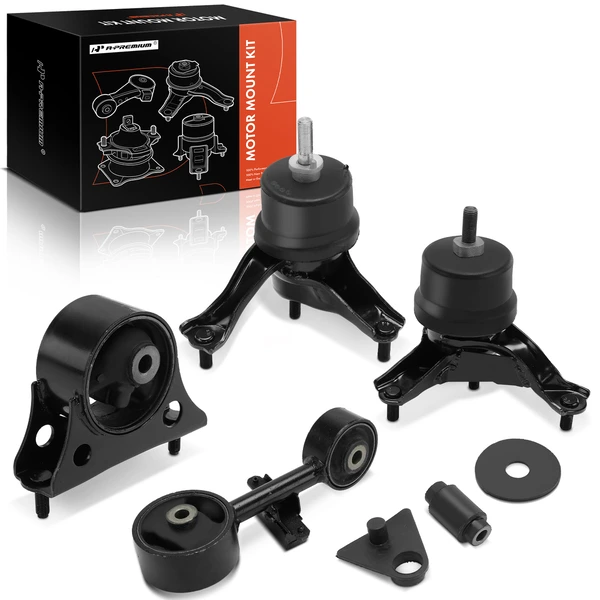 5-Pc Engine Mount and Transmission Mount Kit Front & Rear & Left & Right A-Premium APEM1472