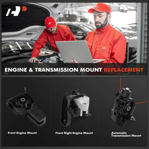 3-Pc Engine Mount + Automatic Transmission Mount, A-Premium APEM1476