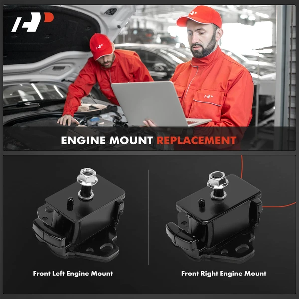 2-Pc Engine Mount Front Left & Front Right A-Premium APEM1479