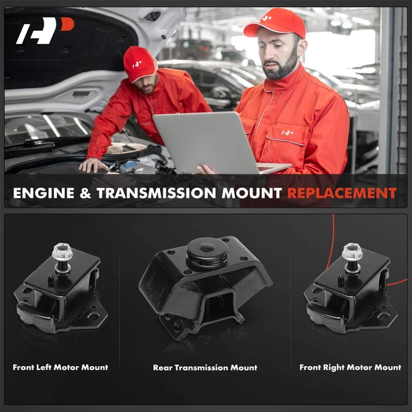 3-Pc Motor Mount + Transmission Mount, A-Premium APEM1484