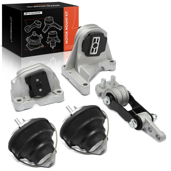 5-Pc Engine Mount + Engine Torque Strut Mount, A-Premium APEM1507