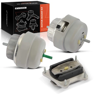 3 Pcs Engine Motor & Transmission Mount