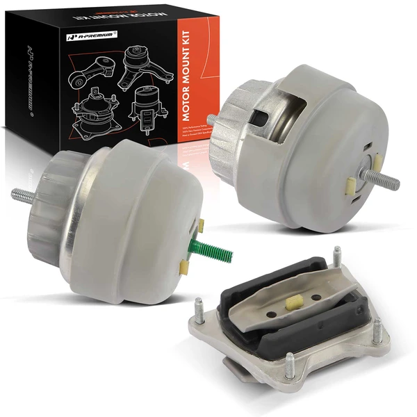 3 Pcs Engine Motor & Transmission Mount for 2006-2009 Audi A6 Quattro