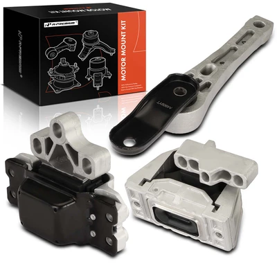 3 Pcs Engine Motor & Transmission Mount