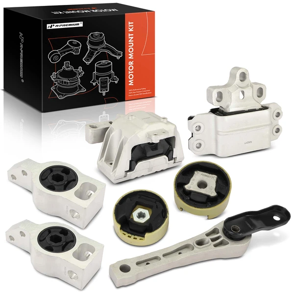 7 Pcs Engine Motor & Transmission & Mount for 2009-2015 Audi TTS Quattro