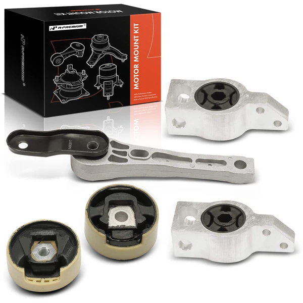 5-Pc Motor Mount + Torque Strut Mount + Support Mount, Front & Rear, A-Premium APEM950