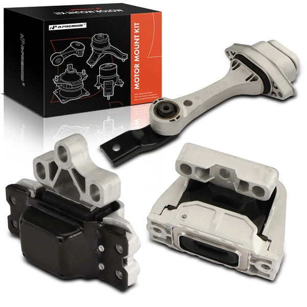 3-Pc Motor Mount + Transmission Mount, Front & Left, A-Premium APEM952