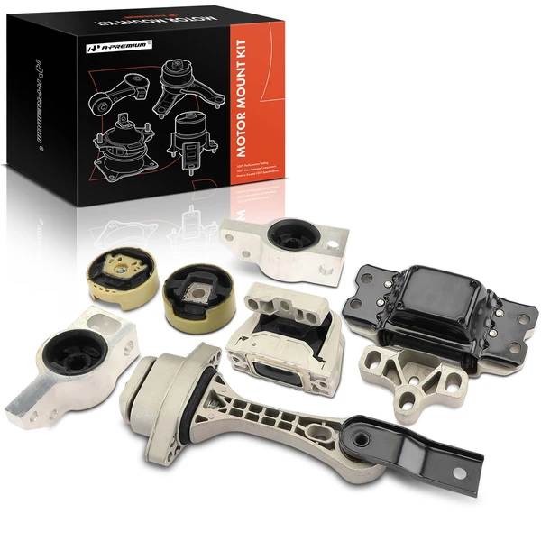 7-Pc Engine Mount and Transmission Mount Kit Front & Rear A-Premium APEM953