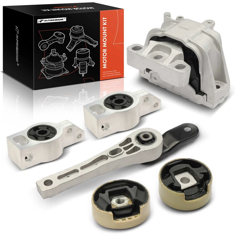 6-Pc Motor Mount + Torque Strut Mount + Support Mount, Left & Right, A-Premium APEM954