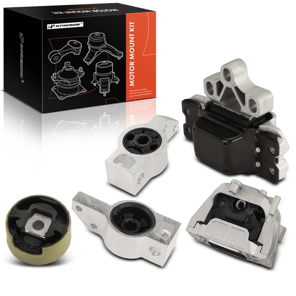 5 Pcs Engine Motor & Transmission Mount for 2008-2009 Audi TT Quattro