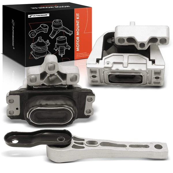 3 Pcs Engine Mount & Transmission Mount & Torque Strut Mount for 2009-2015 Audi TT Quattro