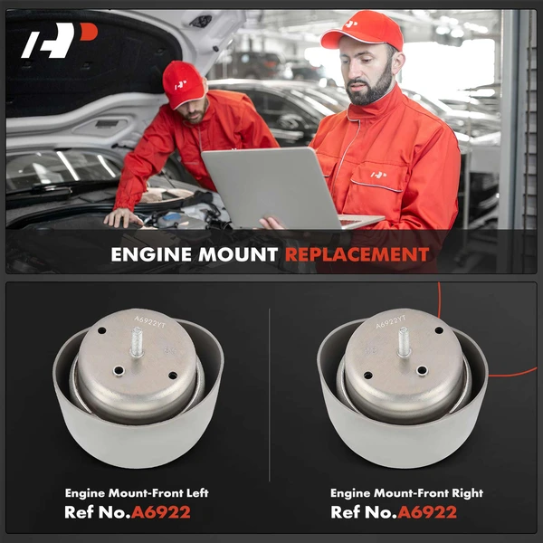 2-Pc Engine Mount Front Left & Front Right A-Premium APEM965