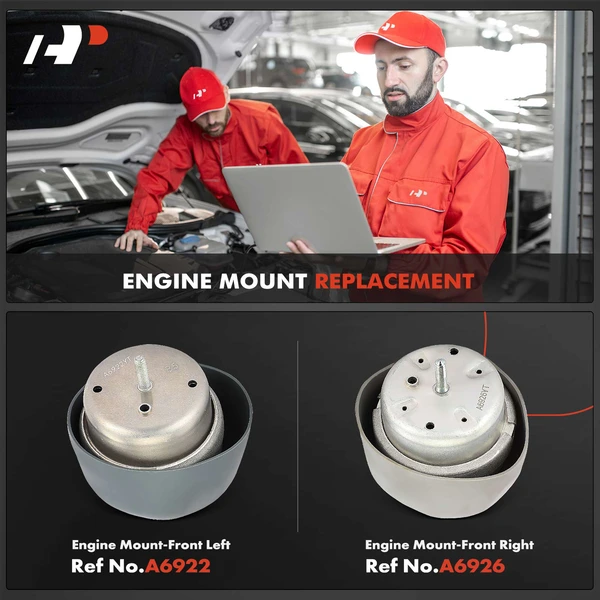 2-Pc Engine Mount, Front, A-Premium APEM970