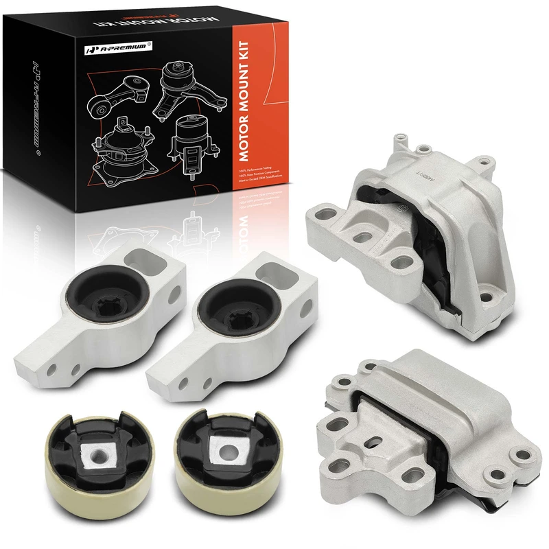 6-Pc Motor Mount + Transmission Mount, Front, A-Premium APEM1235