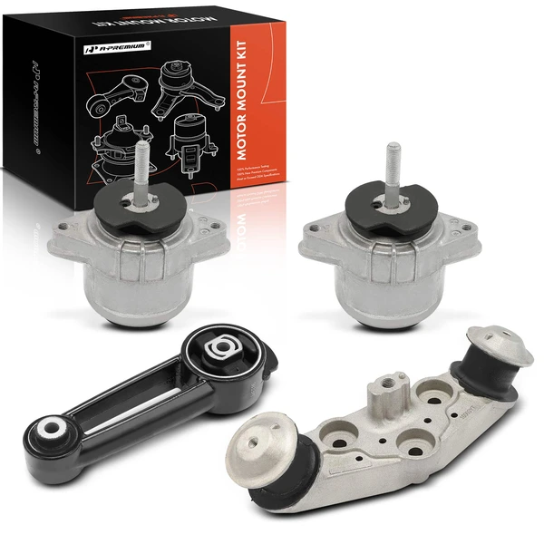 4-Pc Engine Mount and Transmission Mount Kit Front & Rear A-Premium APEM1238