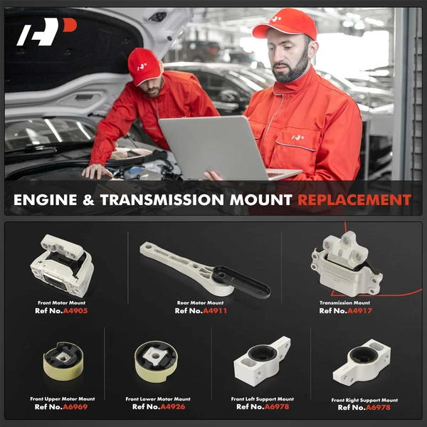 7-Pc Engine Mount and Transmission Mount Kit Front & Rear A-Premium APEM1239