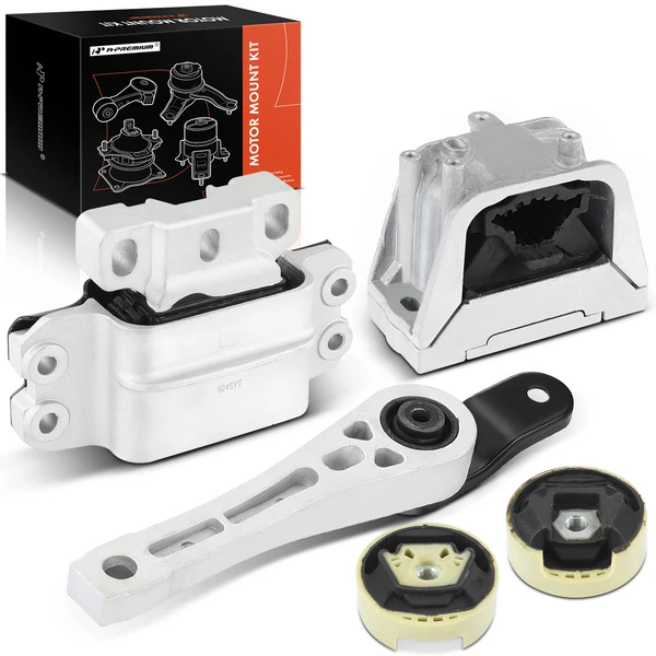 5-Pc Engine Mount and Transmission Mount Kit Rear & Right A-Premium APEM1242