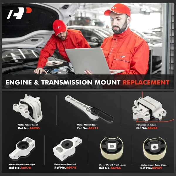 7-Pc Engine Mount and Transmission Mount Kit Front & Rear A-Premium APEM1244