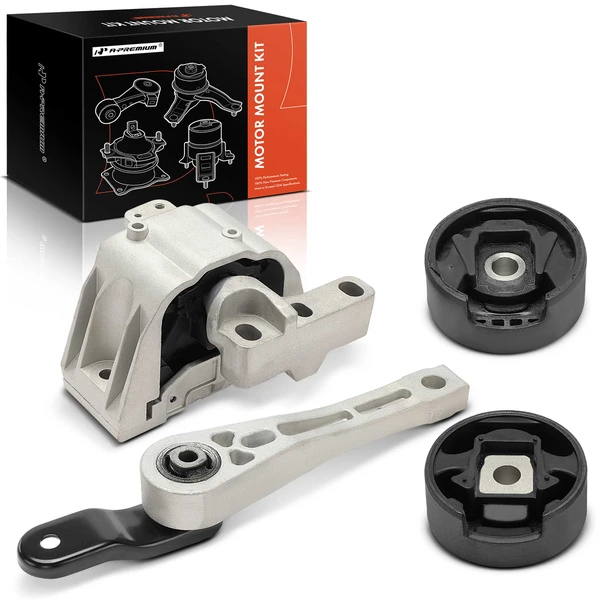 4-Pc Engine Motor + Engine Torque Strut Mount A-Premium APEM1493