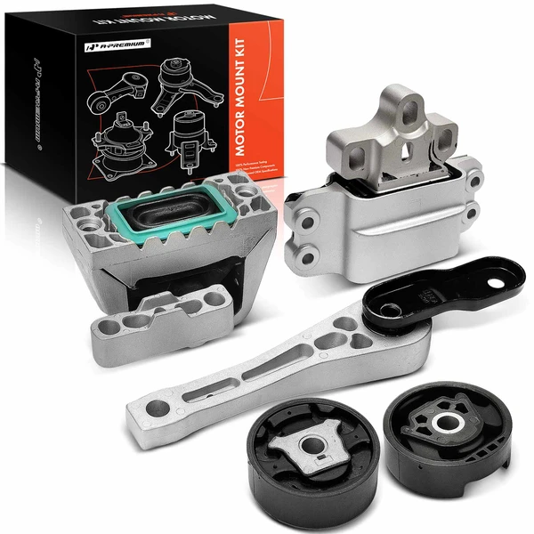 5-Pc Engine Motor + Engine Torque Strut Mount + Trans Mount A-Premium APEM1494