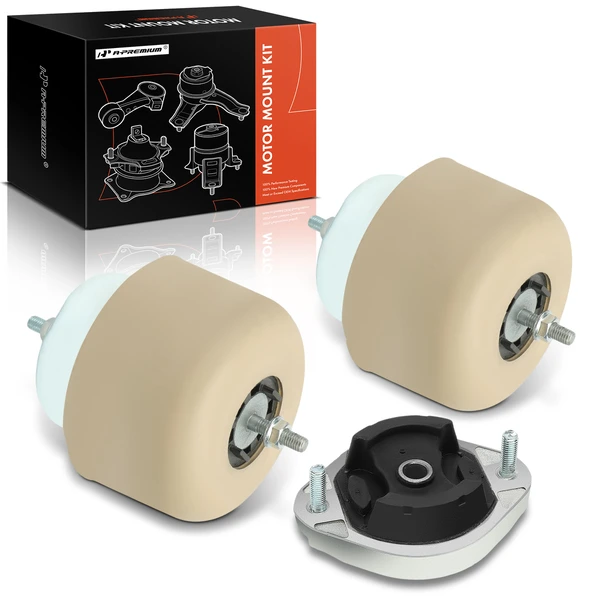 2002-2005 Audi A4 3-Pc Engine Mount and Transmission Mount Kit A-Premium APEM1531