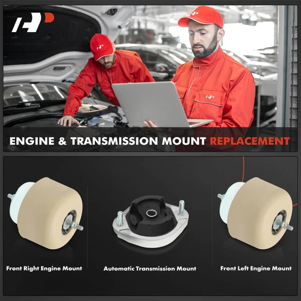 3-Pc Automatic Transmission Mount + Engine Mount A-Premium APEM1531