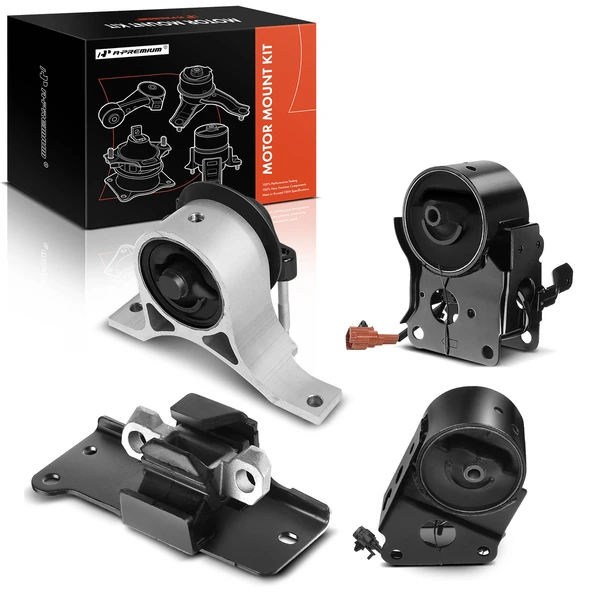 2003-2007 Nissan Murano 4-Pc Engine Mount and Transmission Mount Kit Front & Rear A-Premium APEM048