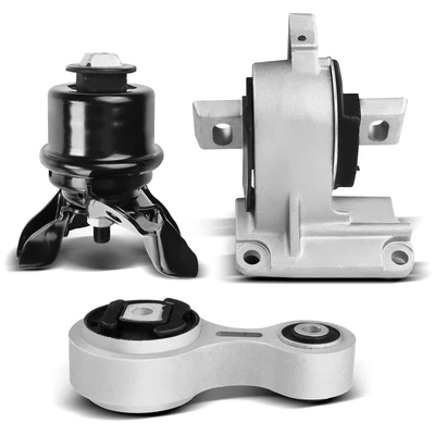 3 Pcs Engine Motor & Transmission Mount