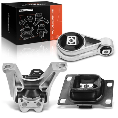 3 Pcs Engine Motor & Transmission Mount