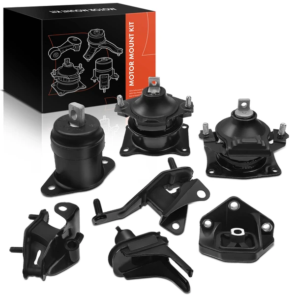 7-Pc Motor Mount + Transmission Mount + Center Suspension Mount, Front & Rear, A-Premium APEM062