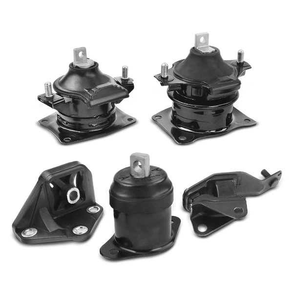 2003-2007 Honda Accord 5-Pc Engine Mount and Transmission Mount Kit Front & Rear A-Premium APEM063