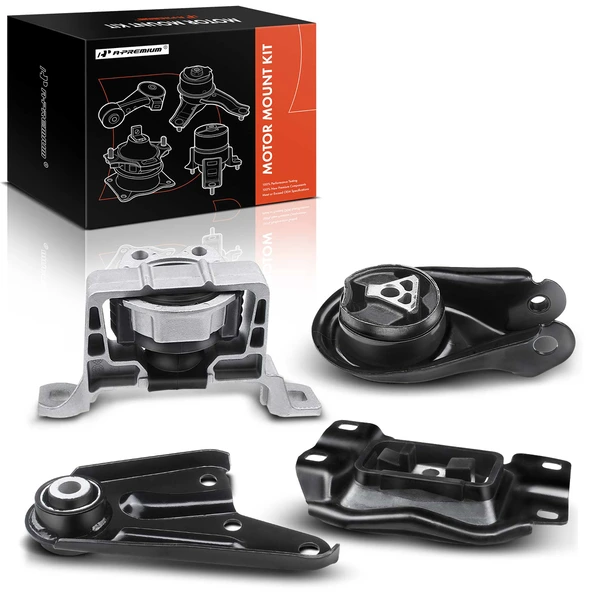 4-Pc Motor Mount + Transmission Mount + Torque Strut Mount, Front & Rear, A-Premium APEM064