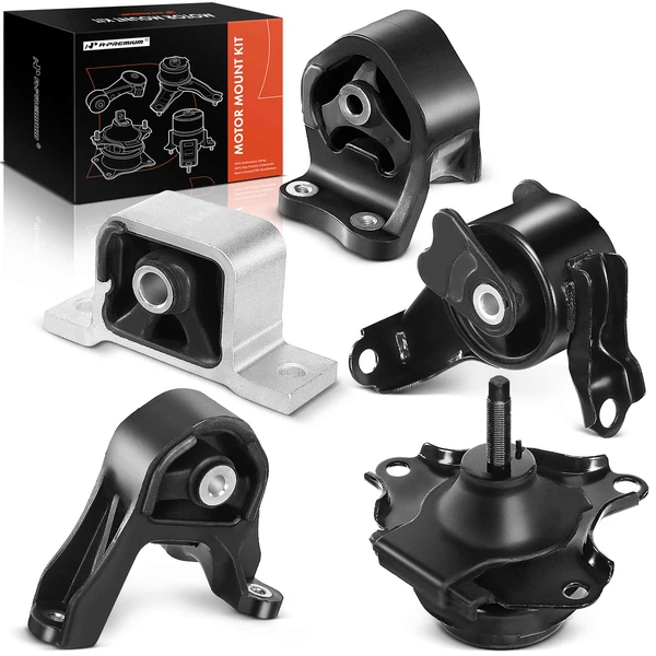 5-Pc Motor Mount + Differential Motor Mount + Transmission Mount, Front & Rear, A-Premium APEM066