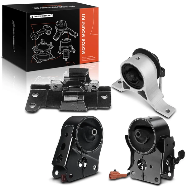 2004-2009 Nissan Quest 4-Pc Engine Mount and Transmission Mount Kit Front & Rear A-Premium APEM068