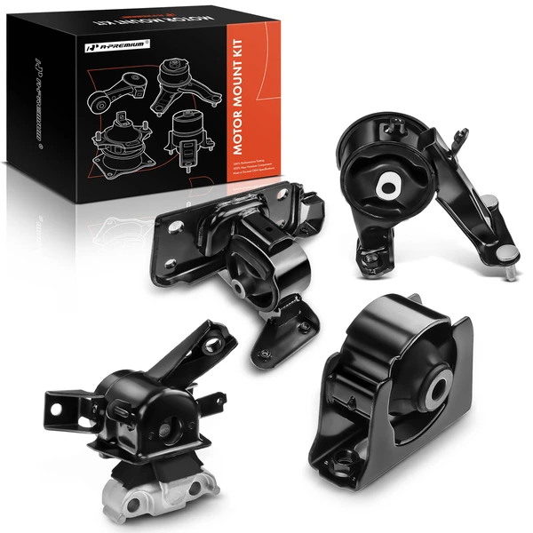 4-Pc Engine Mount and Transmission Mount Kit Front & Rear A-Premium APEM072